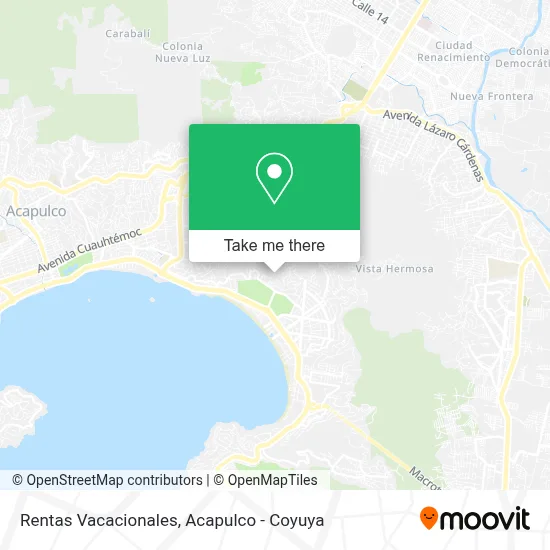 Rentas Vacacionales map