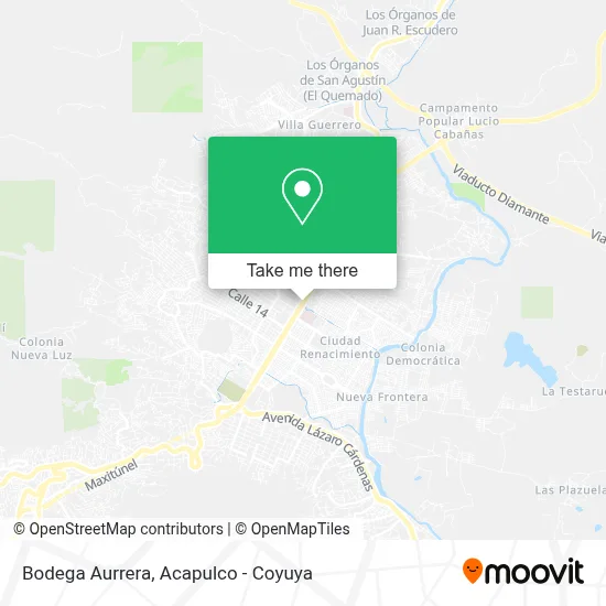 Bodega Aurrera map