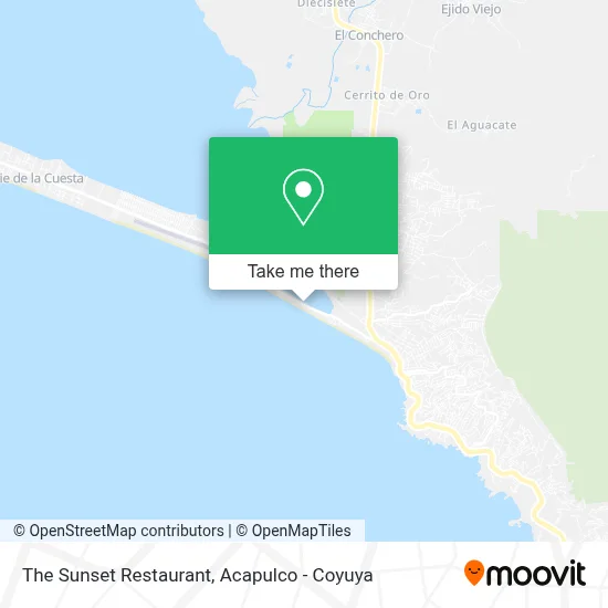 The Sunset Restaurant map