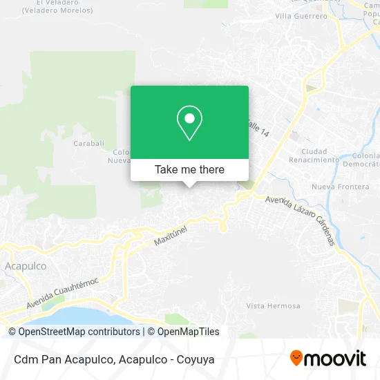 Cdm Pan Acapulco map
