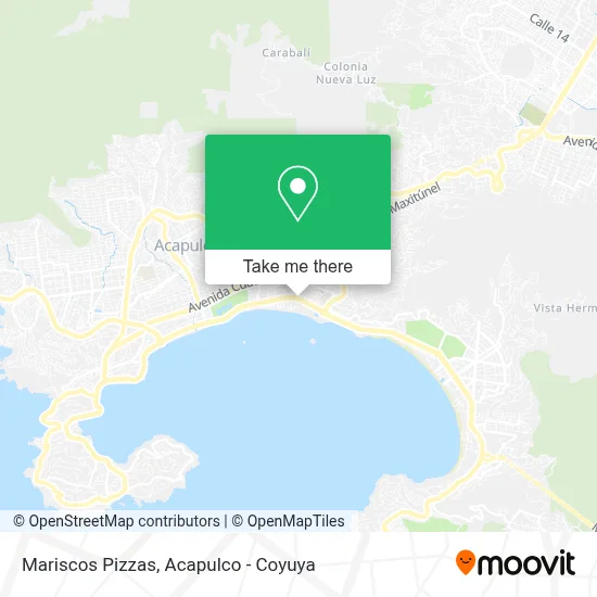 Mariscos Pizzas map