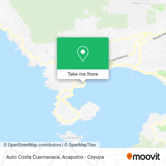 Auto Costa Cuernavaca map