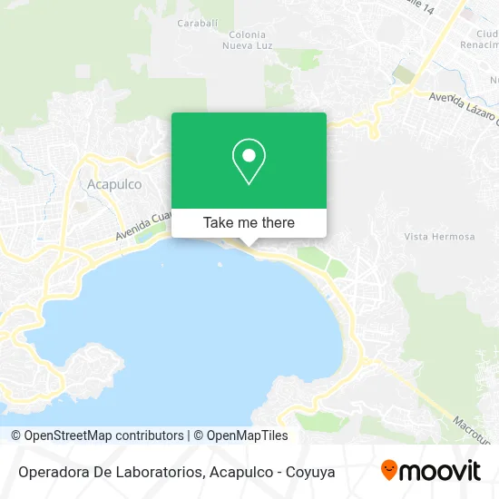Operadora De Laboratorios map