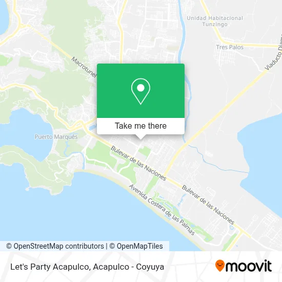 Let's Party Acapulco map
