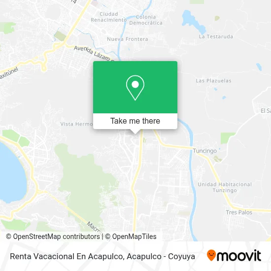 Renta Vacacional En Acapulco map