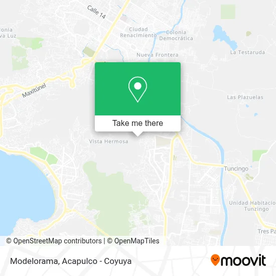 Modelorama map
