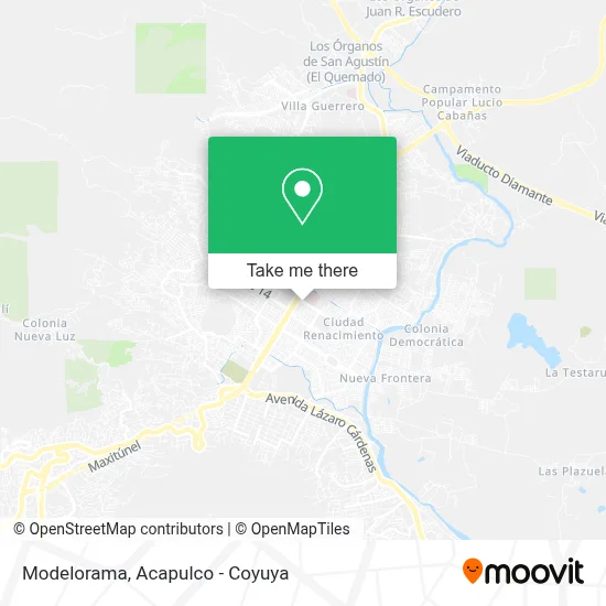 Modelorama map