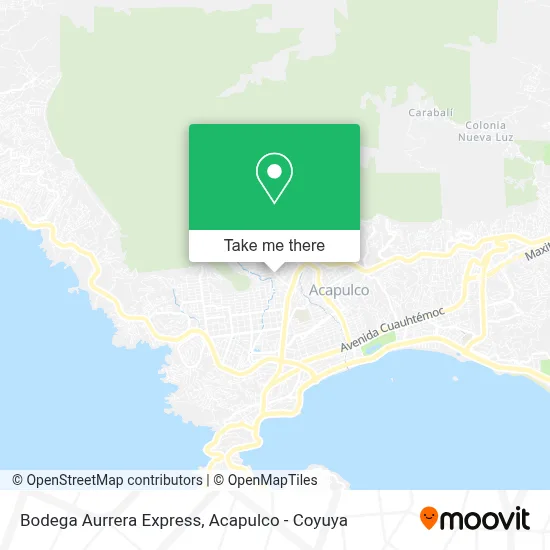Bodega Aurrera Express map