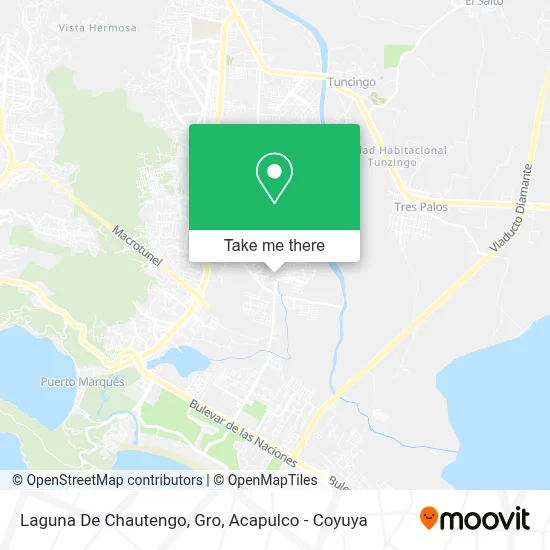 Laguna De Chautengo, Gro map