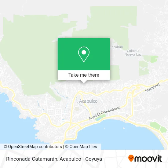 Rinconada Catamarán map