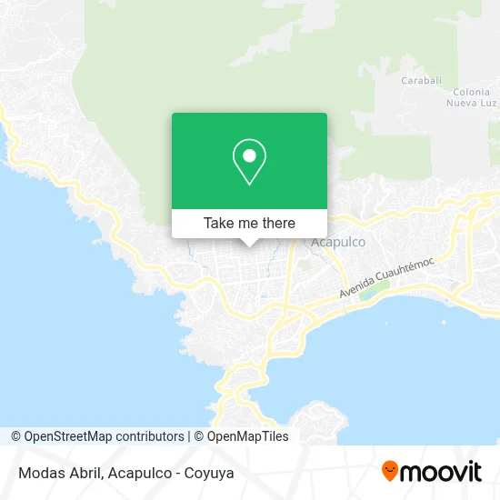 Modas Abril map