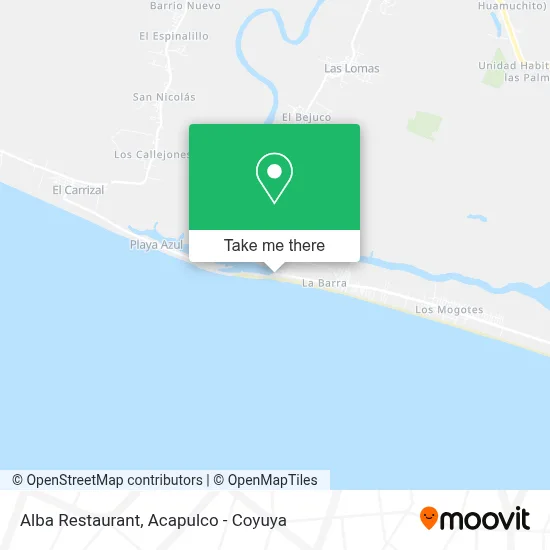Restaurant Alba map