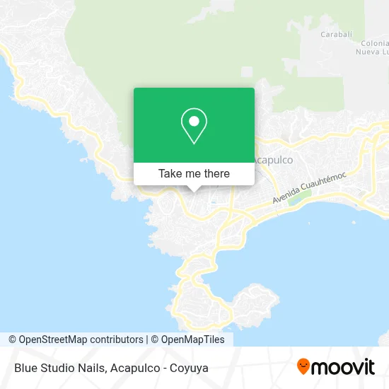 Blue Studio Nails map