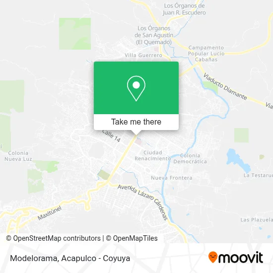 Modelorama map