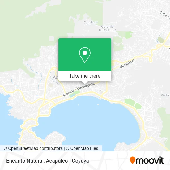 Encanto Natural map