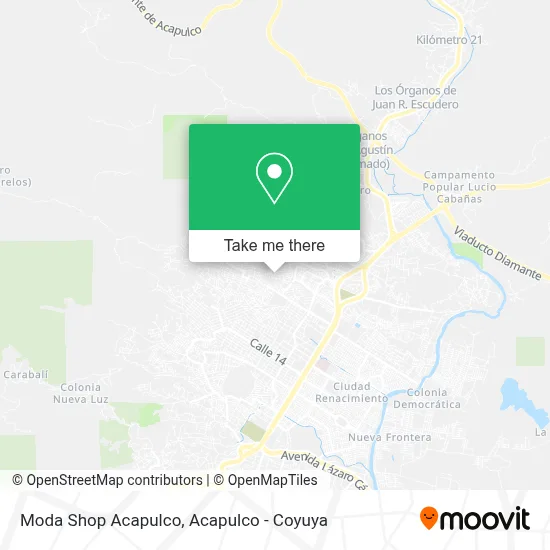 Moda Shop Acapulco map
