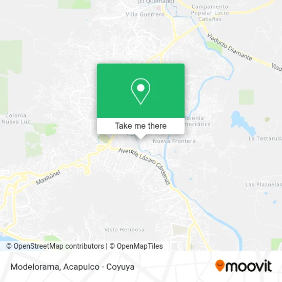 Modelorama map