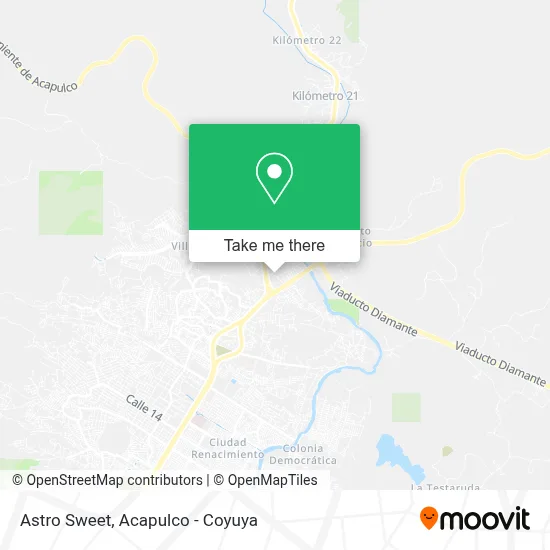 Astro Sweet map