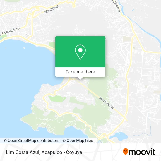Lim Costa Azul map