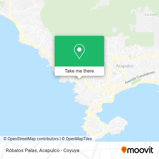 Róbalos Palas map