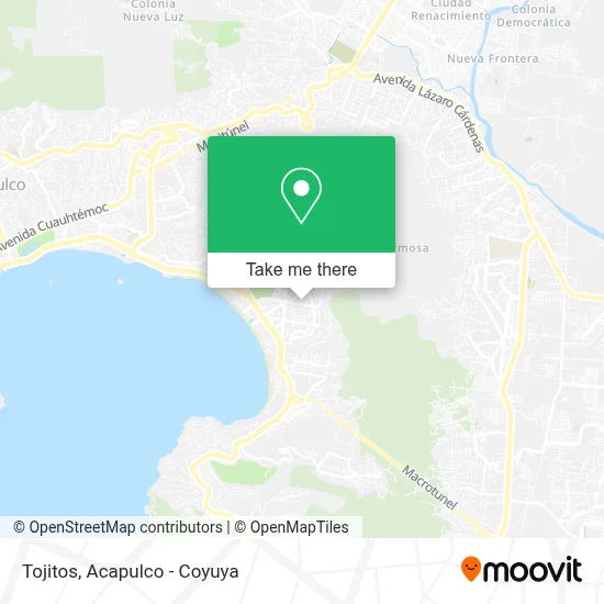 Tojitos map