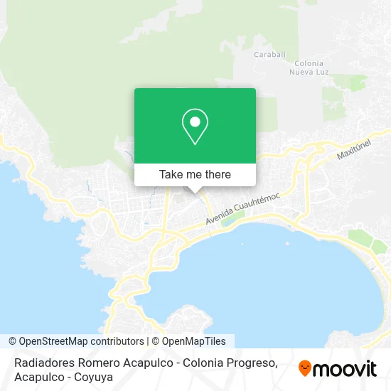 Radiadores Romero Acapulco - Colonia Progreso map