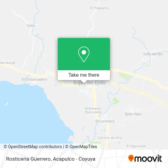 Rosticeria Guerrero map