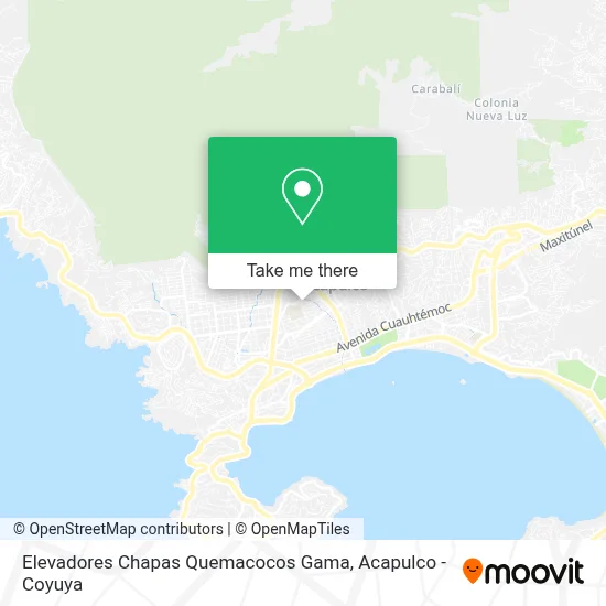 Elevadores Chapas Quemacocos Gama map