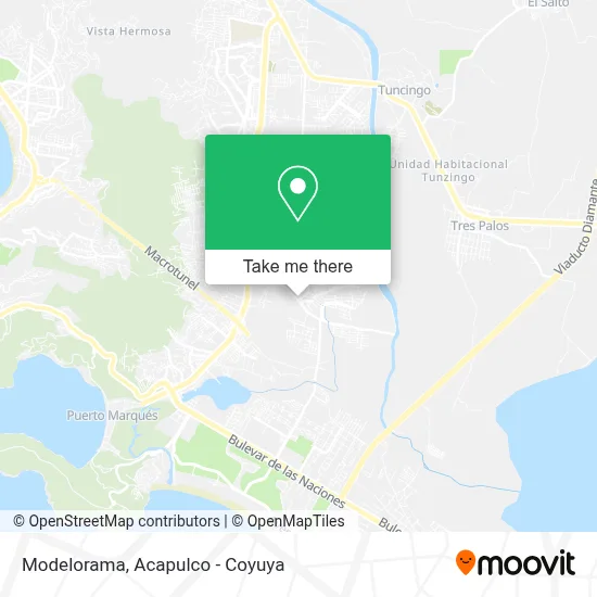 Modelorama map