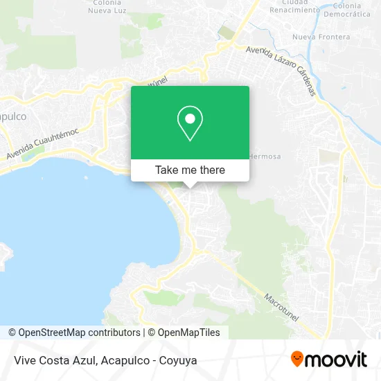 Vive Costa Azul map