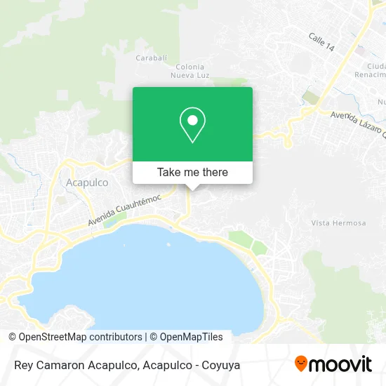 Rey Camaron Acapulco map