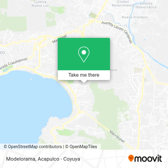 Modelorama map