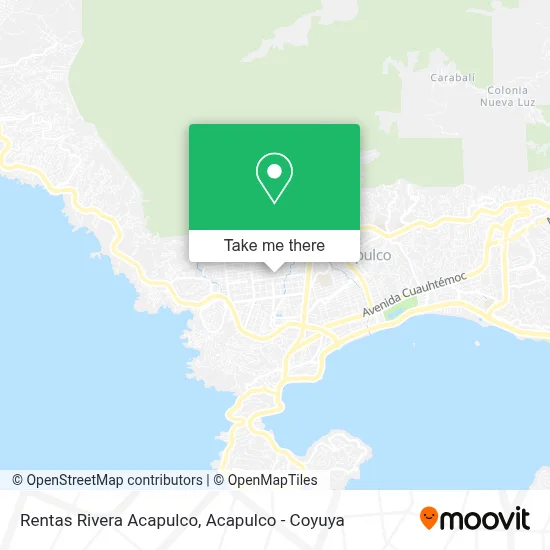 Rentas Rivera Acapulco map