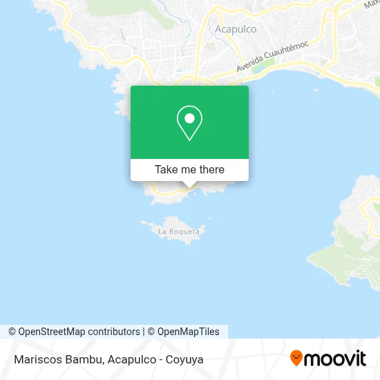 Mariscos Bambu map