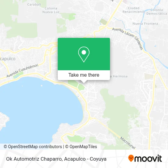 Ok Automotriz Chaparro map