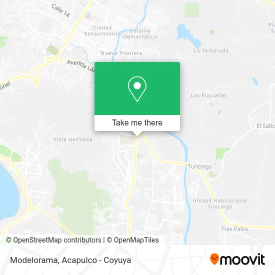 Modelorama map