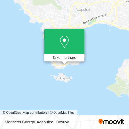 Mariscos George map