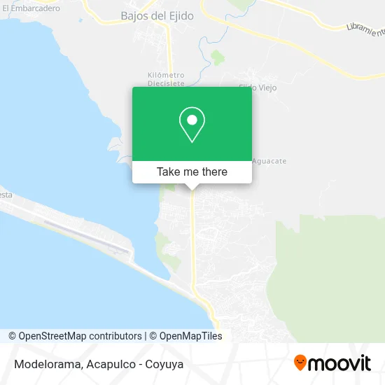Modelorama map