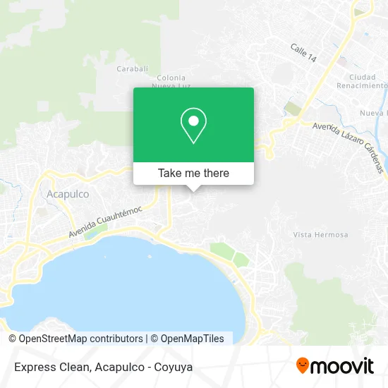 Express Clean map