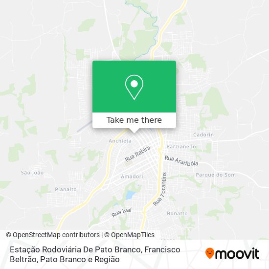 Estação Rodoviária De Pato Branco map