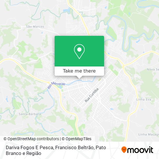 Dariva Fogos E Pesca map