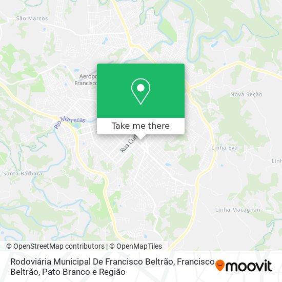 Rodoviária Municipal De Francisco Beltrão map