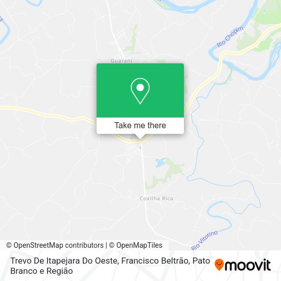 Trevo De Itapejara Do Oeste map