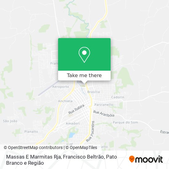 Massas E Marmitas Rja map