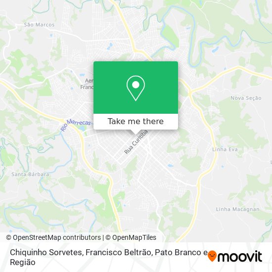 Chiquinho Sorvetes map