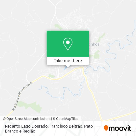 Recanto Lago Dourado map