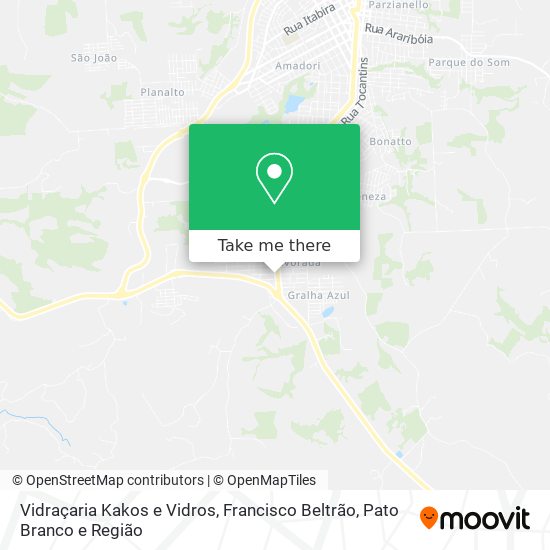 Vidraçaria Kakos e Vidros map