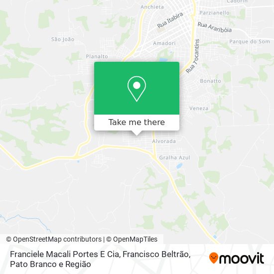 Franciele Macali Portes E Cia map