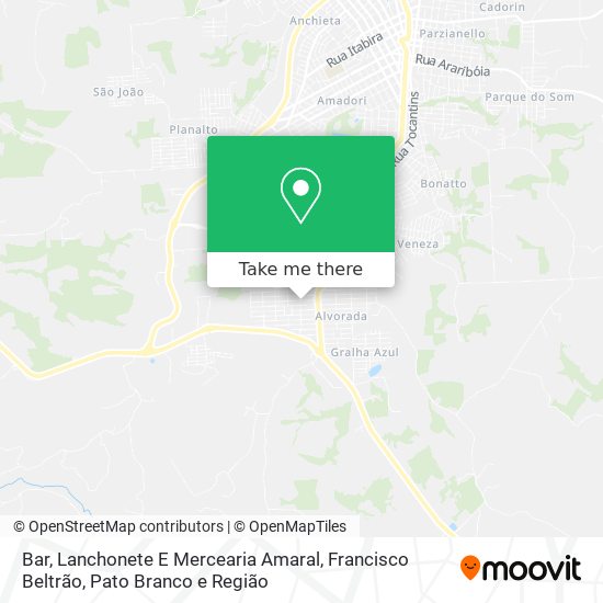Bar, Lanchonete E Mercearia Amaral map