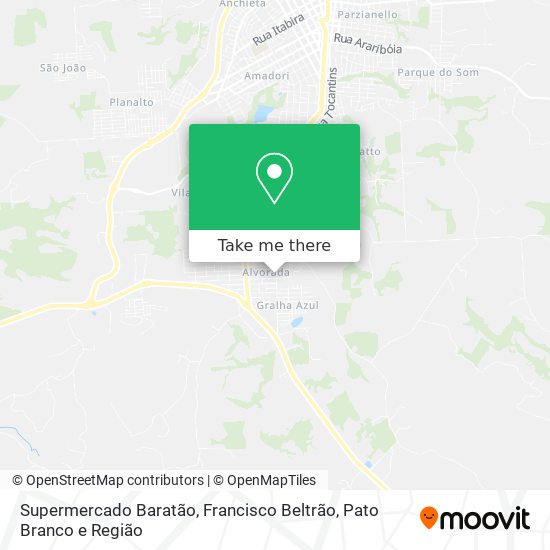 Supermercado Baratão map